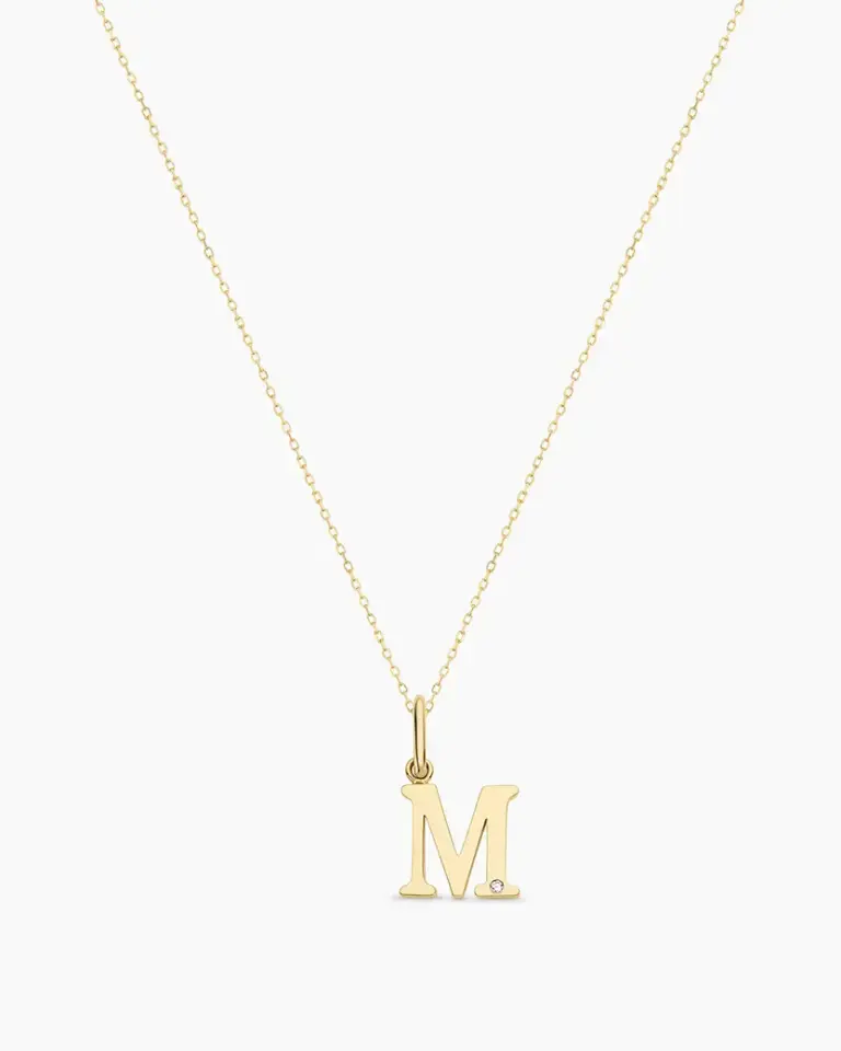 "M" Letter Necklace — photo 1