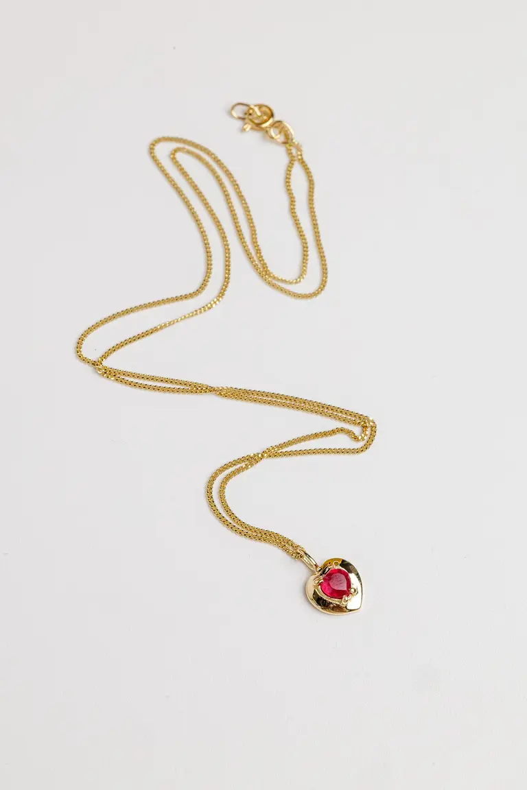 Heart Ruby Necklace — photo 1