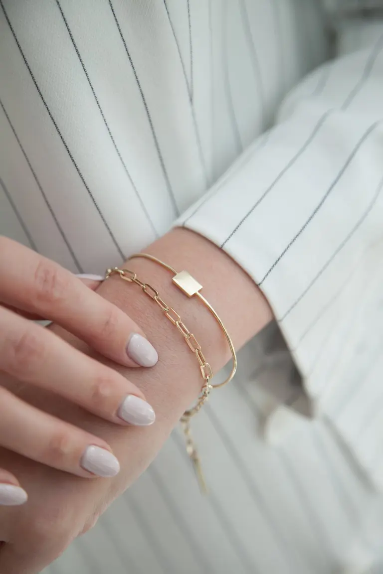 Cuff bracelet with optional personal engraving — photo 2