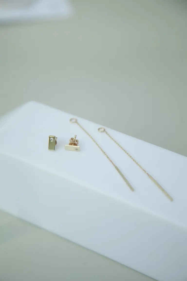 Transformer Earrings with Diamond — photo 4