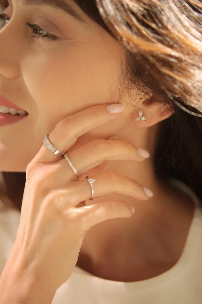 Diamond Flowers Earrings — photo 1