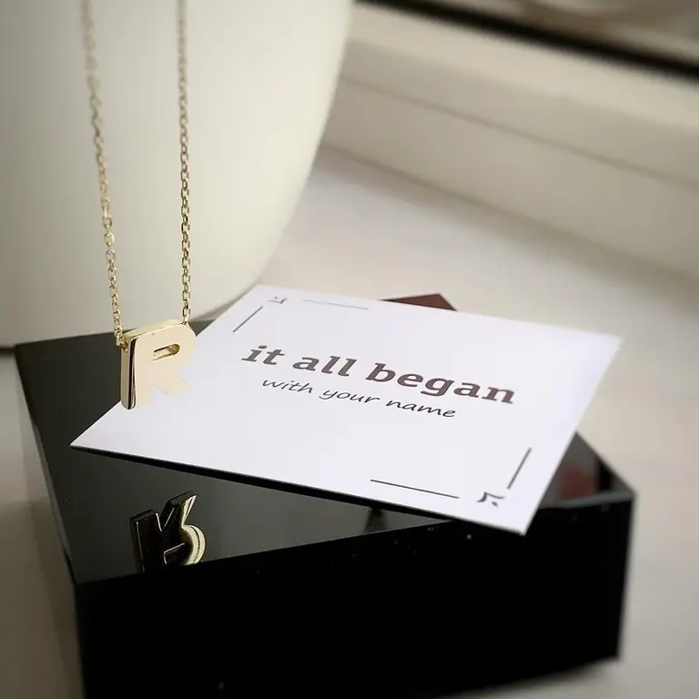 Letter "R" Necklace — photo 2