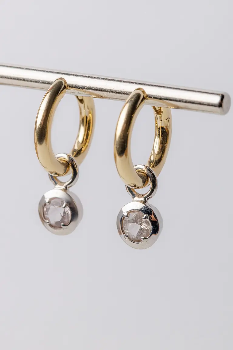 Cameo Earrings with Morganites — photo 1