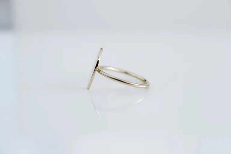 Almond Disc Ring — photo 3