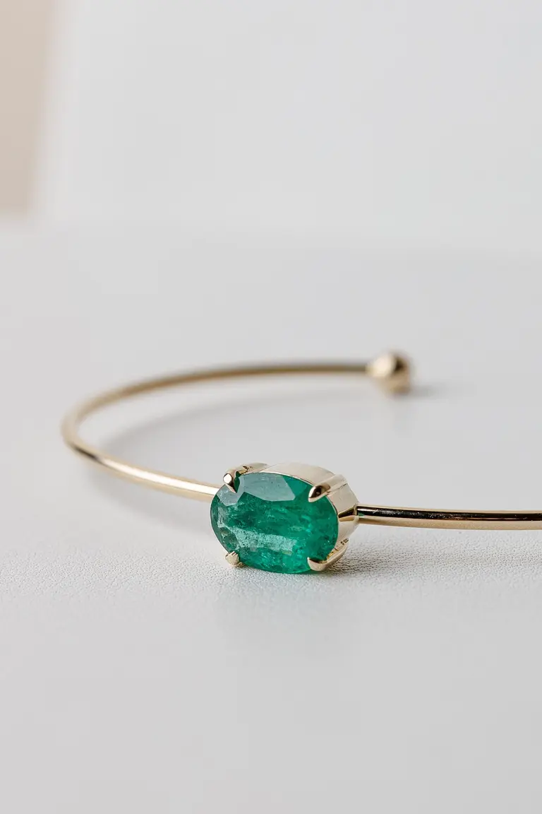 Bracelet with Emerald — photo 4