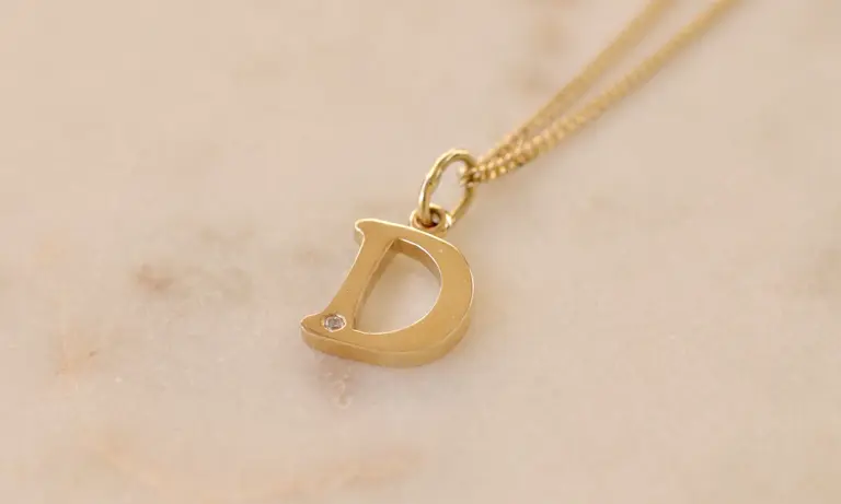 Necklace with letter “D” — photo 2