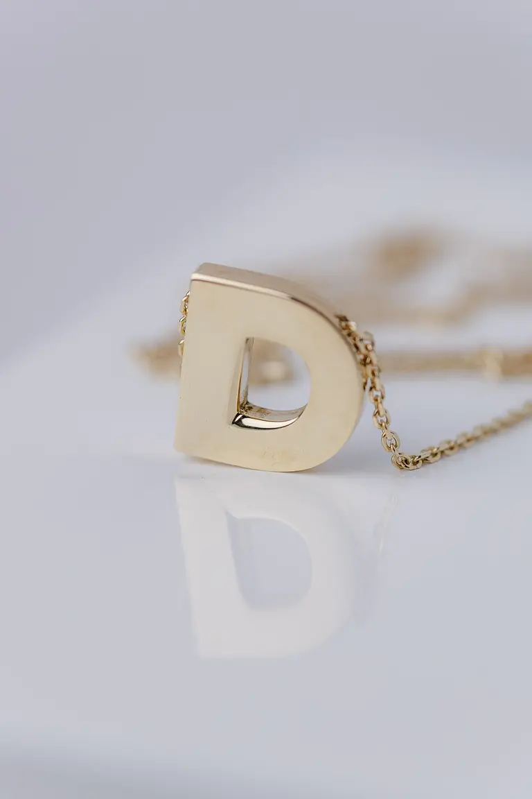 Necklace with letter “D” — photo 1